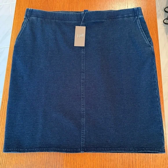 🦋NWT J. Jill Classic Navy Blue Women's Mini Skirt - Picture 5 of 5